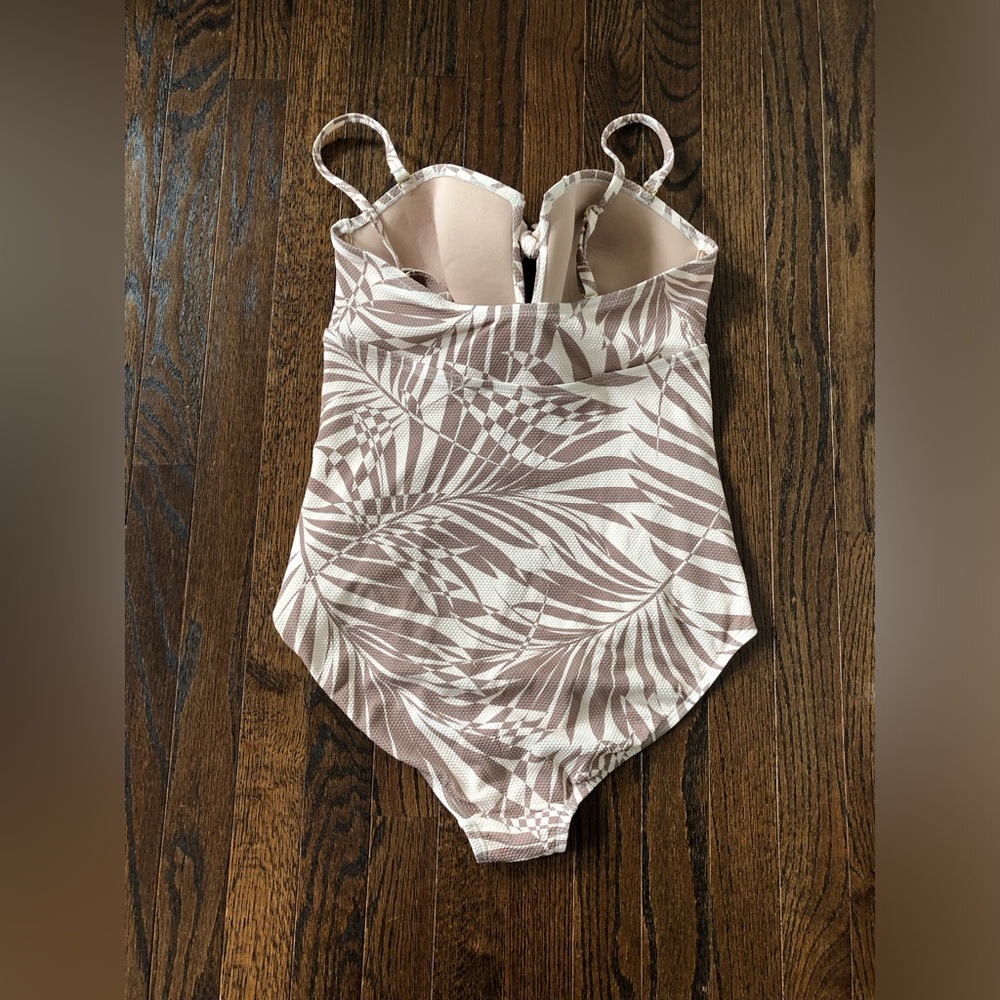 Kona Sol Women's L Palm Pique Bandeau Full Coverage One Piece Swimsuit - EUC! - Picture 14 of 15